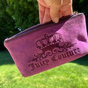 JUICY COUTURE Y2K Velour Makeup Bag Mini bag Clutch